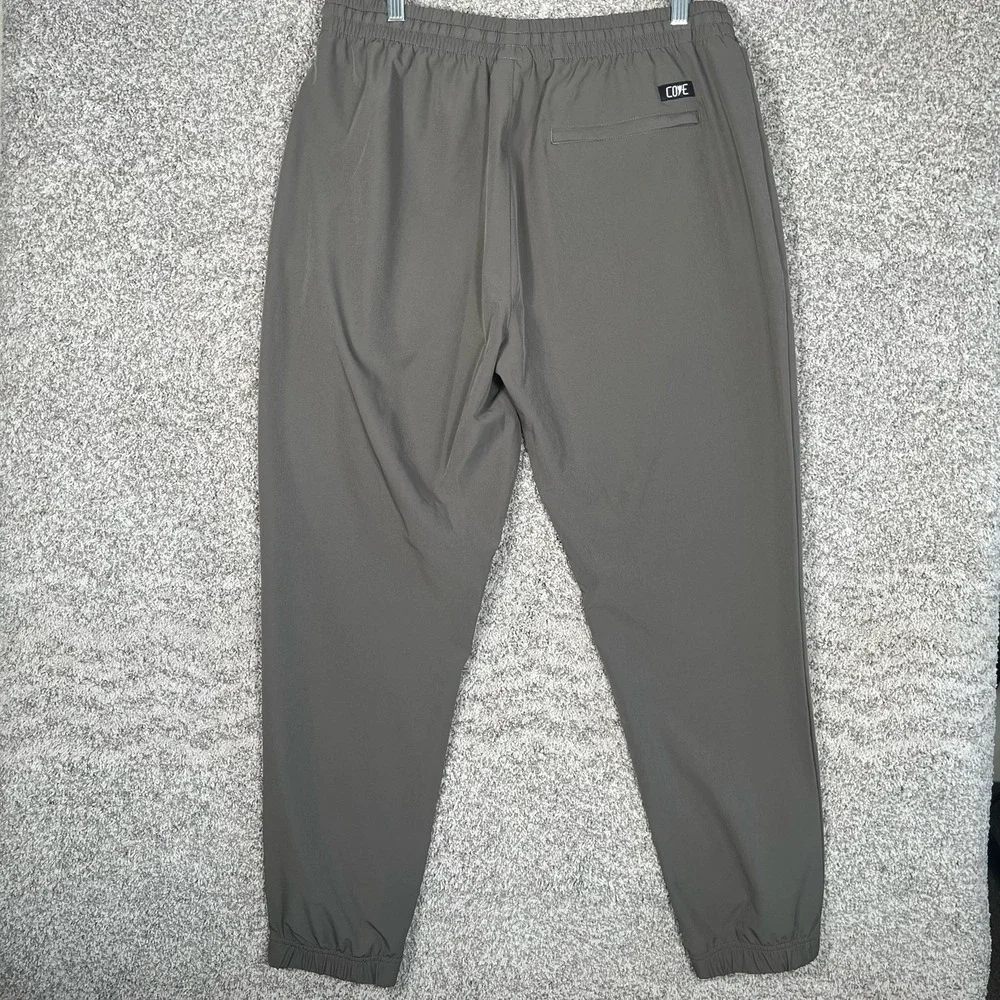 Cove USA Pants Mens 34x28 Gray Drawstring Hybrid Performance Joggers Activewear
